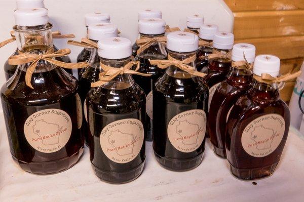 Clay Corner local maple syrup