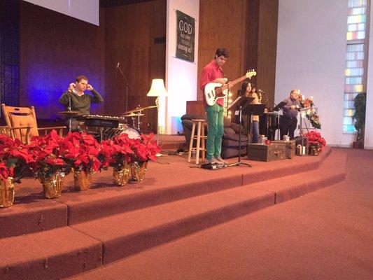 A little festivity in worship for Christmastime