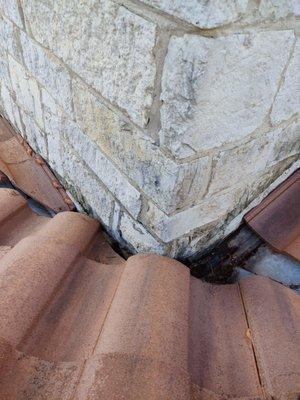 Roof Clay Tile System leaking into building, will water proof area