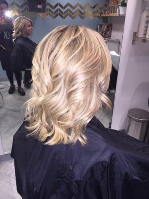 Blonde dimension foil highlights