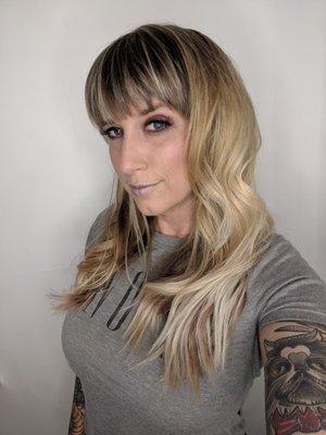 Bangs and color by Emily