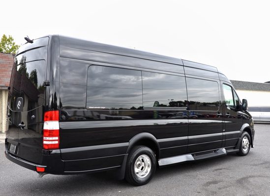 Our 15 passenger Mercedes Shuttle.  Perfect for : Wedding Transport, Winery Tours, Airport/Cruise Trips or group Outings. Reserve Today!