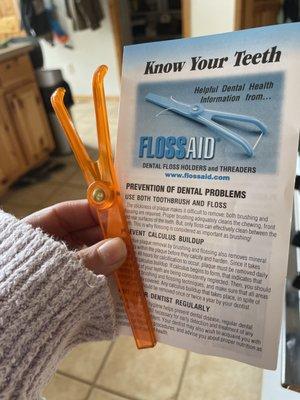 A different and better way to use your floss!