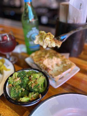 Broccoli and Mac and Cheese