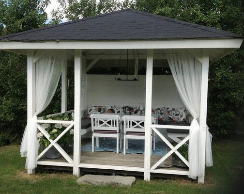 Manufacture and installation of gazebos according to customers' sketches