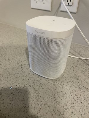 These sonos when returned to me after being stolen by the maid were returned and completely damaged and and covered in a yellow sap.