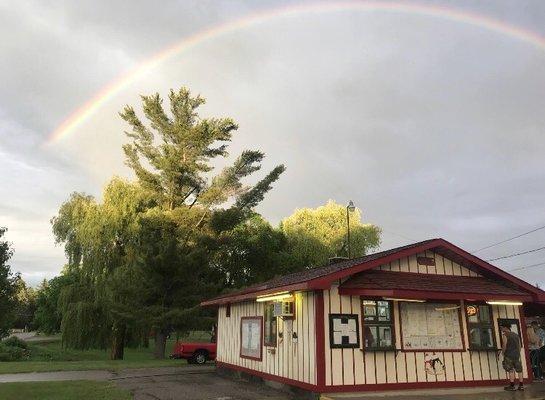 The Building, Drive-Thru on the left.