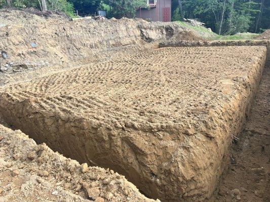 Footers completed in Little Switzerland for Superior Walls installation