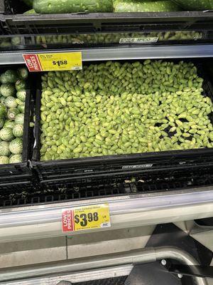 Chickpeas in the shell, never seen these at our HEB