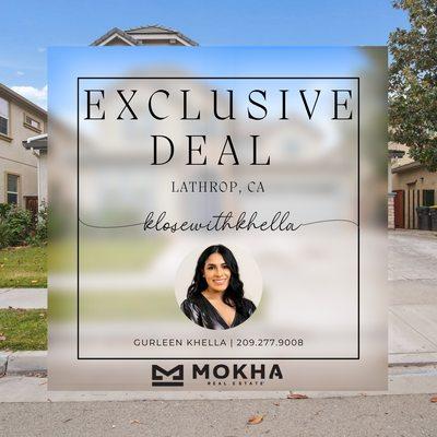 Bringing you an EXCLUSIVE (off-market) deals in Lathrop, CA!
This home is immaculent and SUPER well kept and maintained.