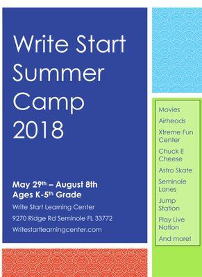 Sign up for Summer Camp 2018!!!