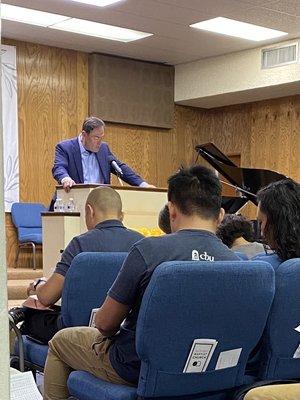 Dr. Mark Dever preaching before SBC 2022