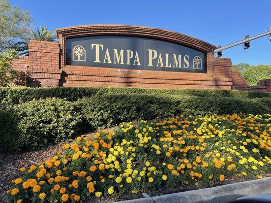 Tampa Palms Estates sign, New Tampa