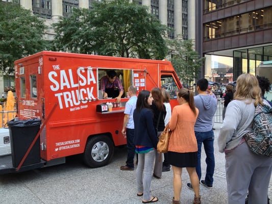 The Salsa Truck, one of 8 in this first food truck rally.