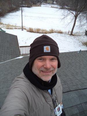 Winter roof inspection