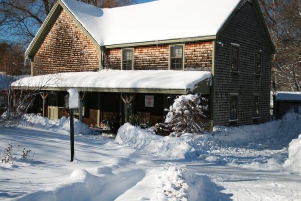 The barn in winter