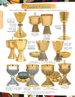 Chalices and Ciboria