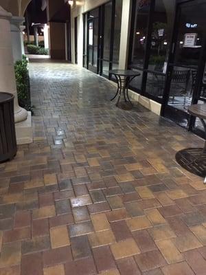 Recently pressure washer work at Shopping Center in Laguna Niguel