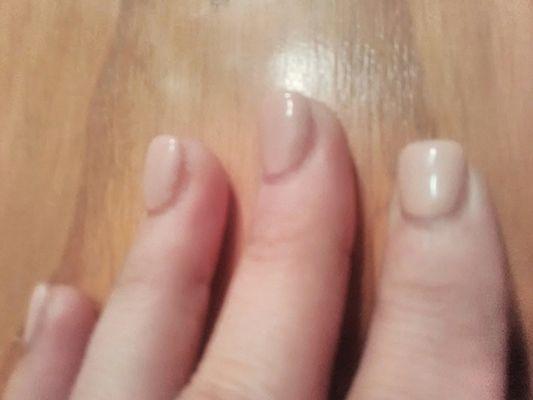 The big gaps around the cuticle and sides is so obvious. So embarrassing.