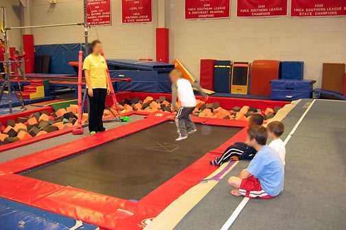 Gymnastics birthday party