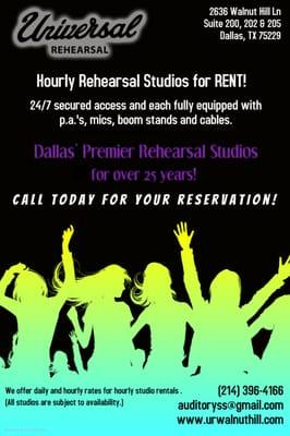 Universal Rehearsal Studios