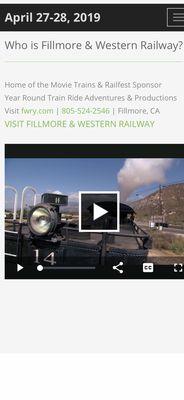 FREE ADMISSION! Steam Railfest is a Return to the Old West of California. Pay for attractions separately. Lots of Fun to Explore.