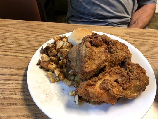 Fried chicken dinner