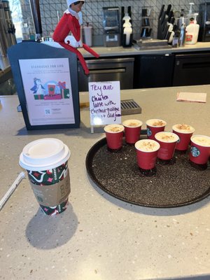 Starbucks had samples today