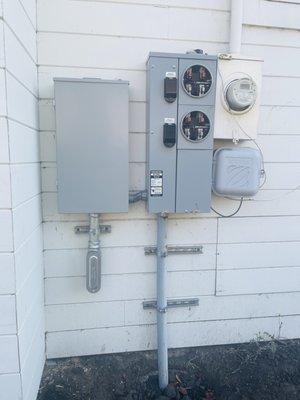 Two meter service panel