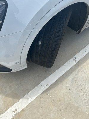 nail in tire