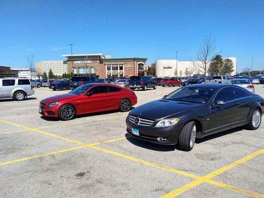 2018 C43 and 2007 CL600