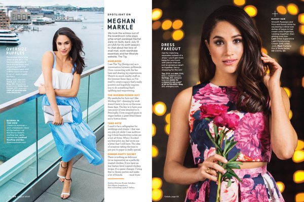 TV's Meghan Markle for Good Housekeeping (2015) photographer Bryan Derballa, produced by MDP