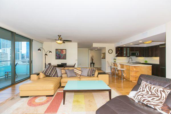 Condo For Rent!
 Located at 1551 Ala Wai Blvd
 3BD/3.5BA/3PK - Fully furnished
 Call/Text (808) 466-7093