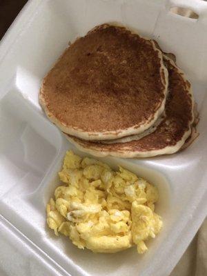 Pancakes and scrambled eggs 6/20/21