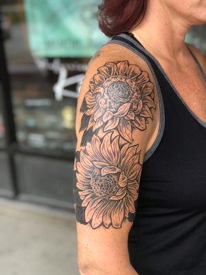 Sunflowers done by Troy Nelson