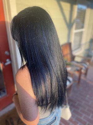 Midnight Blue Balayage