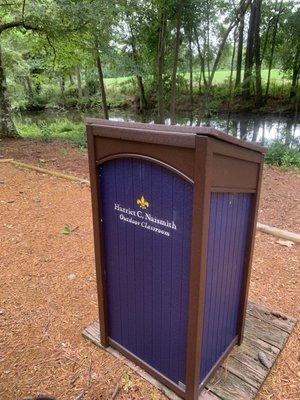 An actual outdoor classroom