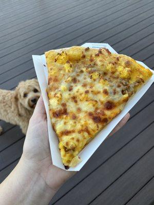 Delicious breakfast pizza