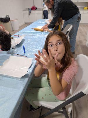 Working clay for handprints