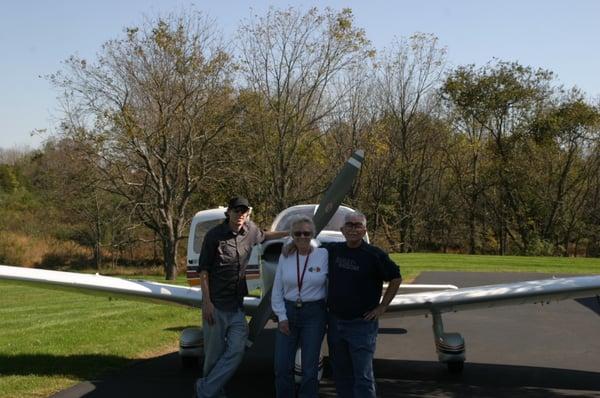 Doug AuClair, Pat La Salle, Lou La Salle - transitioning from our C170B to our new Dakota!