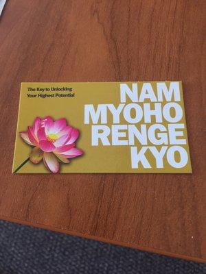 Chant "nam-myoho-renge-kyo" to unlock your highest potential!