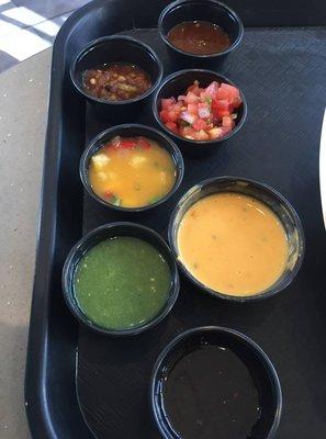 Salsa from when they gave more than one for a $12.00 burrito.