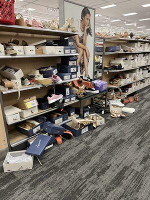 A mess in the shoe department