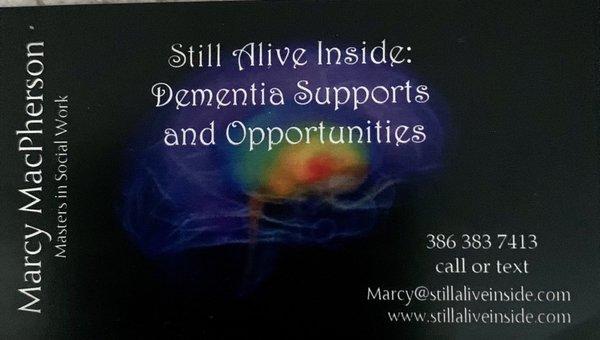 Still Alive Inside: Dementia Supports and Opportunities