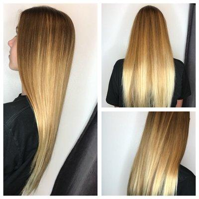 Golden blonde Balayage