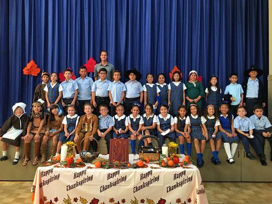 The 3rd Grade Thanksgiving Word Service 2017.