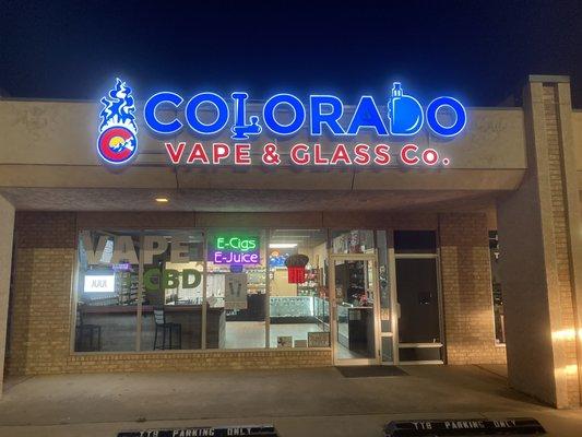 Outside of Colorado Vape & Glass Co. Lubbock Texas