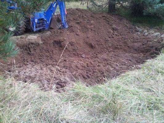 Digging small pond