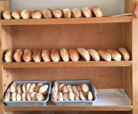 If you come and visit Balkan Food Bakery close to their daily opening hour (7 AM), the bread is still warm from the oven!