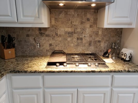 Mosaic backsplash